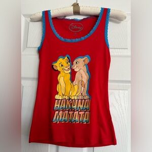 Disney Lion King Tank Top. SZ Juniors Small